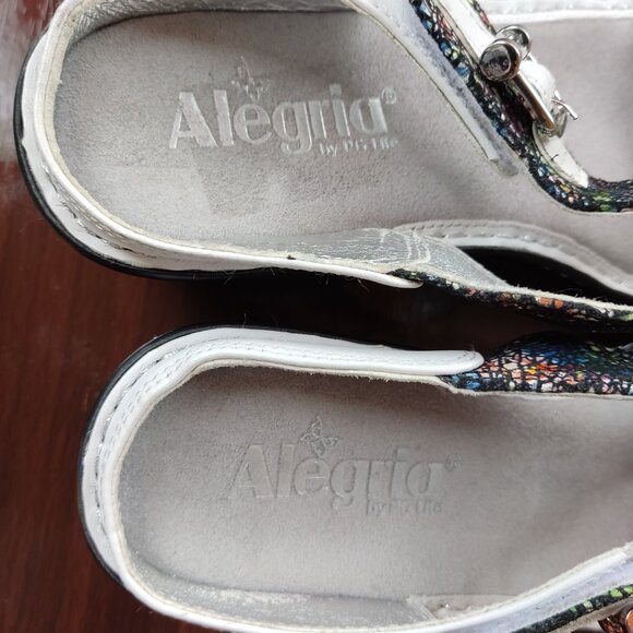 Alegria Lara Cathedral Slip-on wedge heel sandals with velcro straps Size 39 - Picture 13 of 16